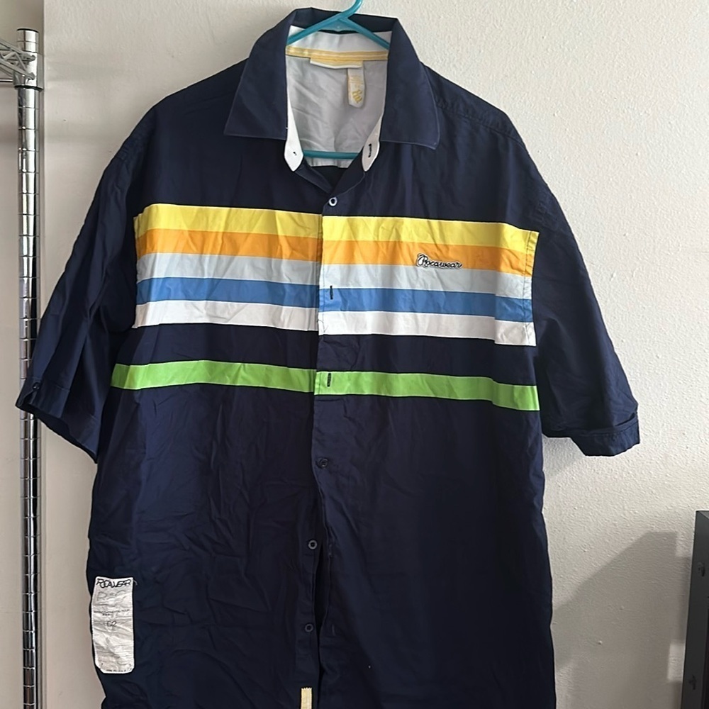 Rocawear men’s button down t shirt 2X